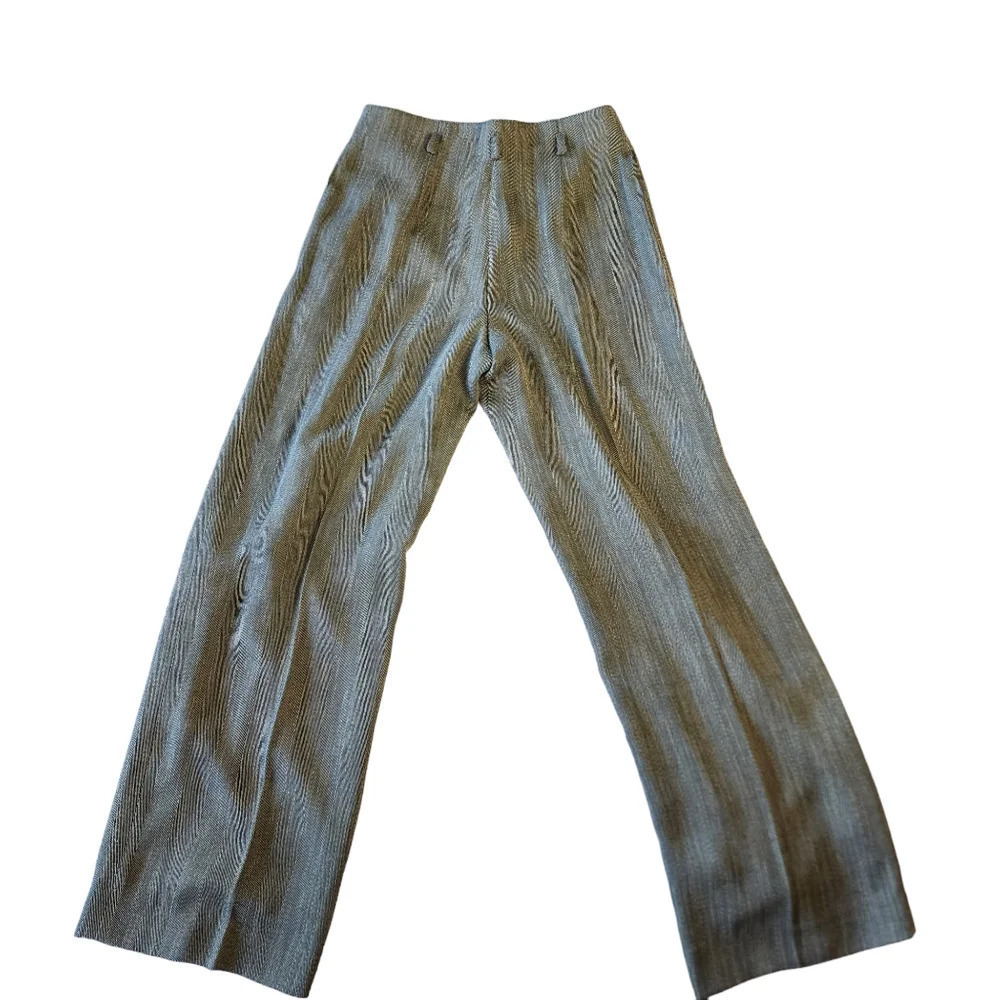 Jones New York Women Size 4 Dress Pants Wide Leg Gray - Picture 1 of 8